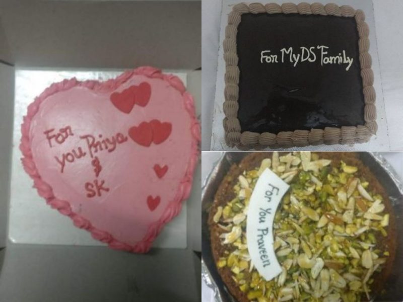 Three Cakes prepared for Nellai Trip